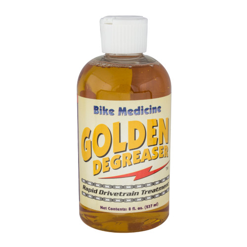 Bike Medicine Golden Degreaser Squeeze Bottle - Eco-Friendly 8oz BMGD-8D