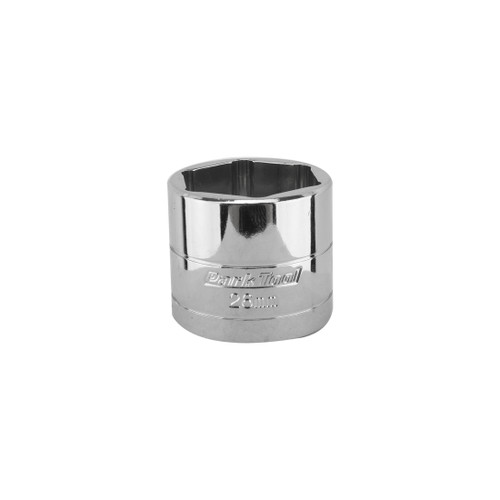 Park Tool 26mm Flat-Faced Socket - Chrome Vanadium, Durable for Suspension Forks 2651