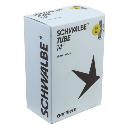 Schwalbe 14-254x47/60 SV Bicycle Inner Tube - 40mm Schrader Valve 10462430