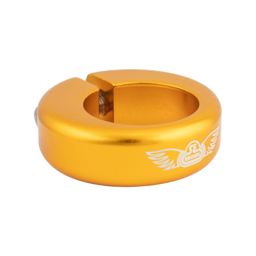 SE Bikes 31.8mm Aluminum Anodized Chrome Seatpost Clamp, CNC Machined 52640