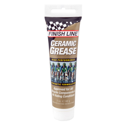 Finish Line Ceramic Grease 2 oz Tube Clear Non-staining Lubricant Teflon Oil CG0020101