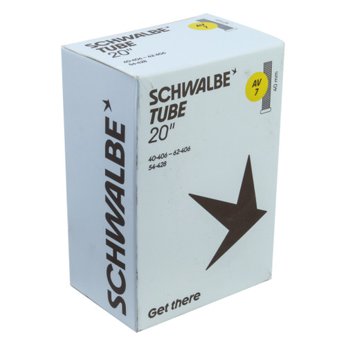 Schwalbe 40mm Schrader Bike Inner Tube - 20" Tire, Durable and Reliable 10462530