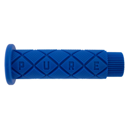 Pure Cycles Blue 120mm Cushy Rubber Grips Vibration Absorption 310237