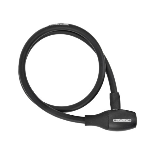 Sunlite 10mm Soft Touch Integrated Key Cable Lock - Heavy-Duty, Frame-Friendly 39498