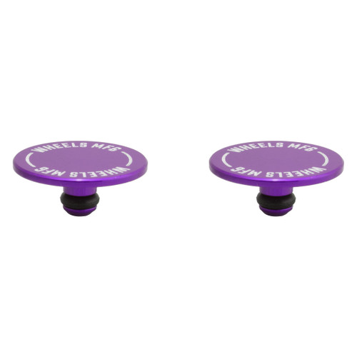 Purple 6061 Aluminum Thru-Axle End Caps - Durable Bike Protection and Style TA-CAP1-7