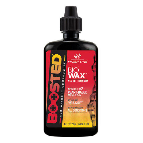 Finish Line BOOSTED Bio Wax Chain Lubricant - Eco-Friendly, Dry and All-Weather 4 oz BWX040101