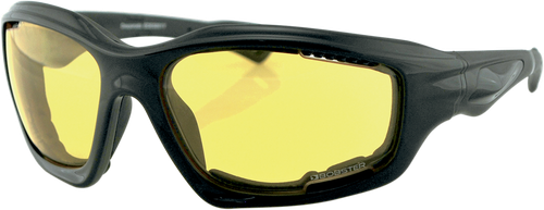 Bobster Desperado Sunglasses - Gloss Black - Yellow Lens EDES001Y