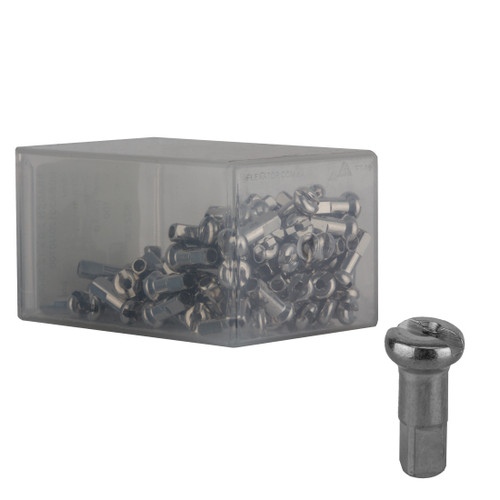 DT Swiss Standard Brass Spoke Nipples 1.8 x 12mm Silver Box of 100 NOT for EBike N0BA18120N0100