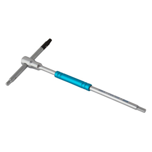 Park Tool THH-3 Sliding T-Handle Hex Wrench - 3mm Aluminum Speed Spinner THH-3