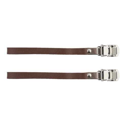 Sunlite Brown Leather Toe Straps 420mm for Caged Pedals 96286