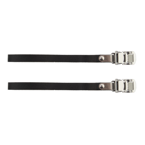 Sunlite Leather Toe Straps 420mm Black - Durable Leather Pedal Accessories 96285