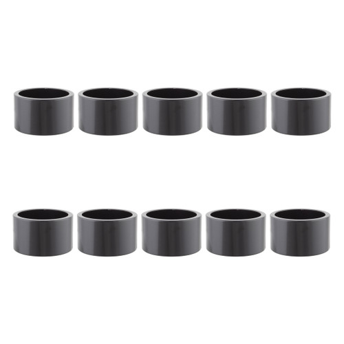 Origin8 Alloy Headset Spacers 1-1/8" x 20mm - Lightweight Aluminum, Black, Non-Keyed Design 35780