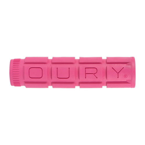 Oury Single Compound V2 Pink Rush Bike Grips 135mm No Flange OSCGGG56