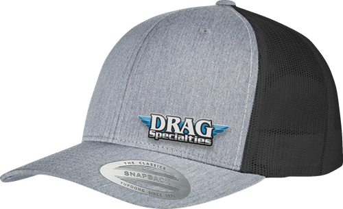Drag Specialties Drag Specialties Mesh Snapback Hat - Gray/Black 2501-4046