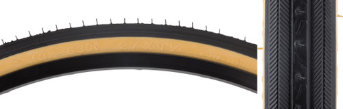 Sunlite 27x1-1/4 Black/Gum Reflective Road Tire Raised Center 5901