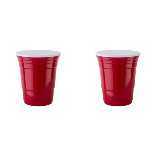 Red Cup Living Valve Caps - Durable ABS and Brass Seal for Bikes and Vehicles 4999