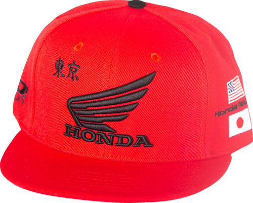D'Cor Visuals Honda Factory Hat - Red - One Size 70-136-1