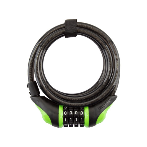 Onguard Neon 8160 Weather-Resistant Combo Bicycle Lock Steel Cable and Bracket 8160GR