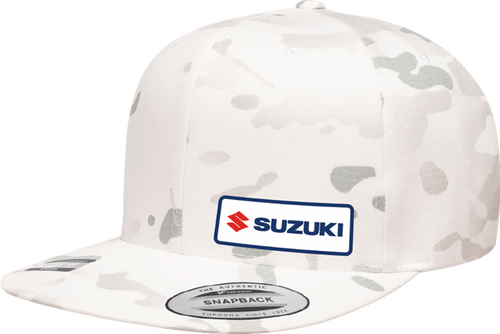Factory Effex Suzuki Snapback Hat - Camo White 27-86406