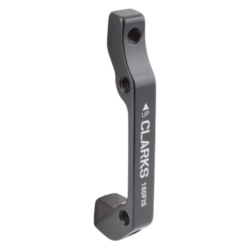 Clarks 180mm IS to Post Mount Disc Brake Adapter - 6061-T6 Alloy, Heat Treated CB-6065ANO-180FIS BLACK