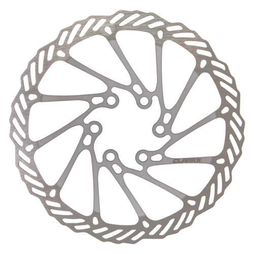 High-Performance Clarks Stainless Steel Bicycle Disc Rotors | 160mm and 180mm, Slotted Heat Dissipation, Lightweight, 6-Bolt Mounts CL-160-SILVER