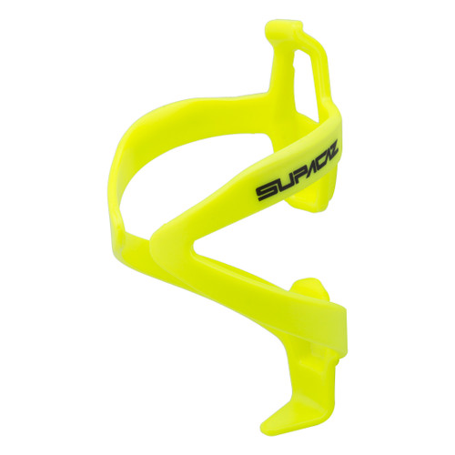Supacaz Fly Cage Standard Neon Yellow Carbon Fiber-Inspired Composite Bicycle Bottle Cage CG-33