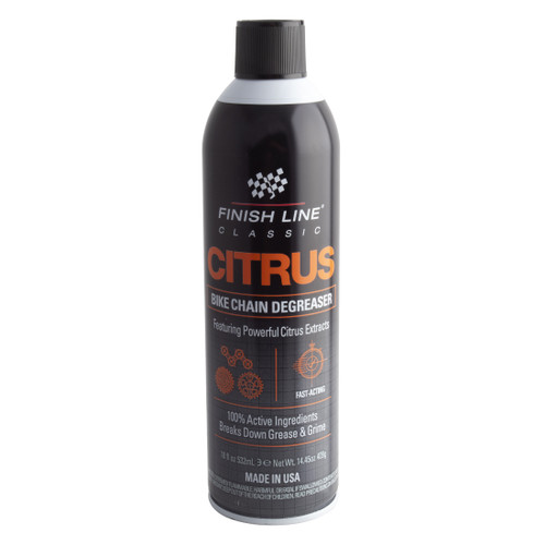 Finish Line Citrus Bike Degreaser - Eco-Friendly, High-Performance Cycle Cleaner CD0180101