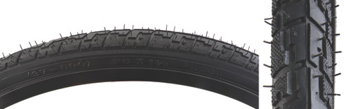 Sunlite Hybrid Nimbus 26x1 3/8 Clincher Tire Black Reflective Sidewall 590905