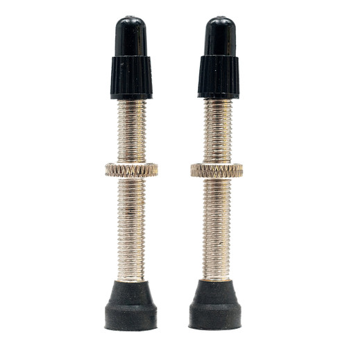 Stan's Brass Tubeless Valve Stems Pair - Presta, Medium, Universal AS0290