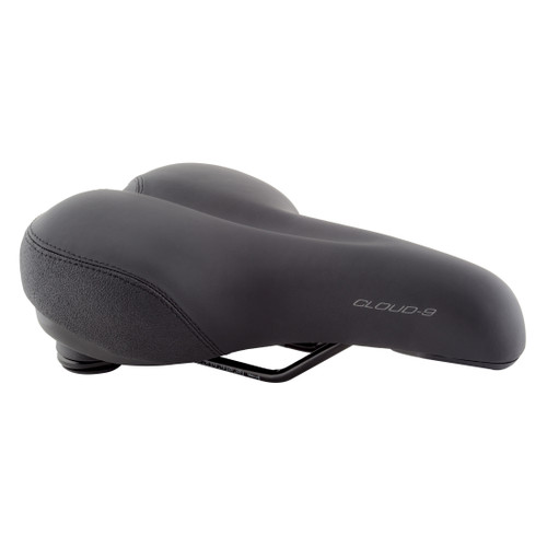 Cloud-9 Unisex Commuter Bicycle Comfort Seat Thick Padding, Relief Channel Black 50460