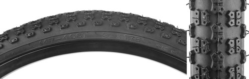 Sunlite MX3 20x1-1/8 BMX Clincher Tire Black Reflective Sidewall 592971