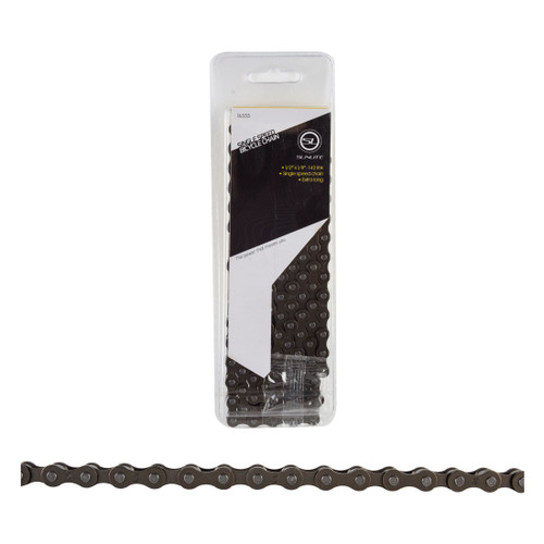Sunlite SCN-SS 142 Links Single Speed Bicycle Chain, Steel, Black 16555