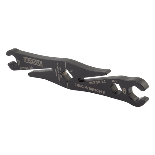 Pedro's Disc Wrench II - Laser-Cut Steel Rotor Truing and Hydraulic Brake Fitting Tool 6460506