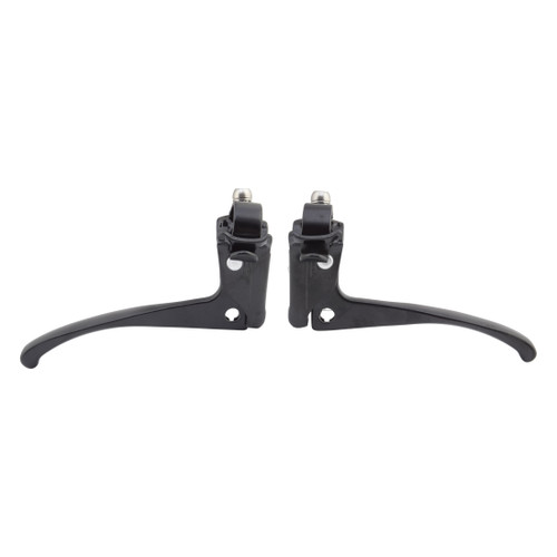 Sunlite Alloy Touring Brake Levers - Forged Aluminum, 3-Finger, Black Pair 120256