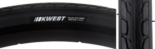 Kenda Kwest 700x25 Road Tire - Durable Slick Traction Grooves 064C4NK9