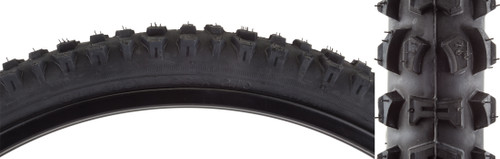 Sunlite 26x2.1 MTB Clincher Tire Reflective Sidewall, Durable Mud Grip 59385