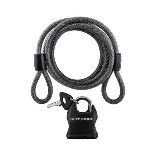 Kryptonite KryptoFlex Cable Lock Key 6' x 8 mm Flexible Braided Steel Cable 210412