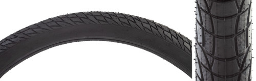Sunlite 27.5x2.25 Urban Slick Bicycle Tire, Smooth Rolling, Water-Evacuation 594001