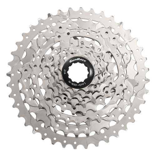 Sunrace CSM680 11-40T 8-Speed MTB Cassette Steel Cogs and Wide Range CSM680.8AX0.NS0.BX