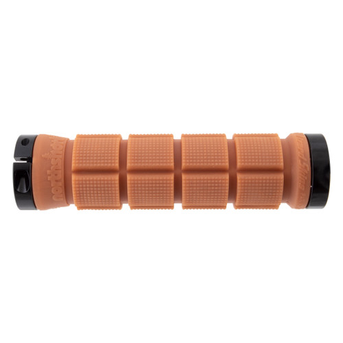 Lizard Skins North Shore Dual Lock-On Bike Grips - 130mm, Shock Absorbing, Brown LONDS065