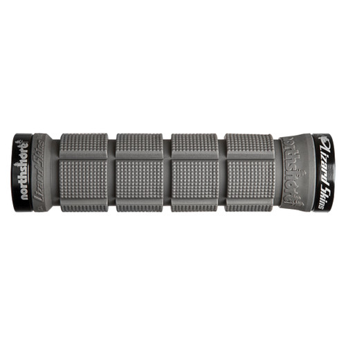Lizard Skins North Shore Lock-On Grips - 130mm, Shock-Absorbing, Gray LONDS030