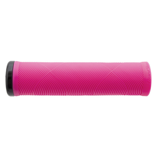 Lizard Skins Strata Lock-On Cycling Grip - Neon Pink, 135mm LOSTR560