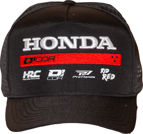 D'Cor Visuals Honda Factory2 Hat - Black 70-157-1