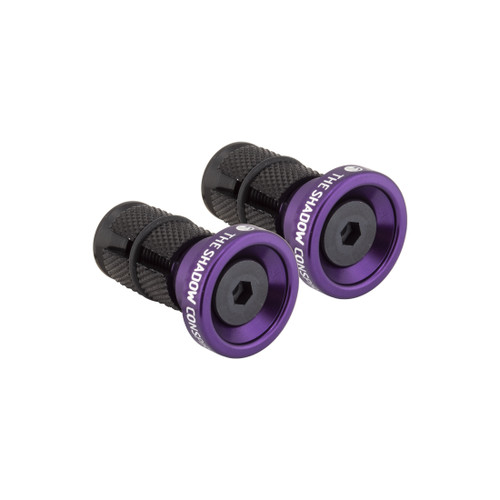 Shadow Conspiracy Deadbolt Slim End Plugs Skeletor Purple - CNC Machined 7075 Alloy Bar Ends 130-06433