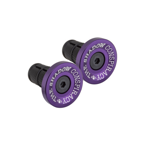 Shadow Conspiracy Skeletor Purple Deadbolt End Plugs - CNC 7075 Alloy 130-06432