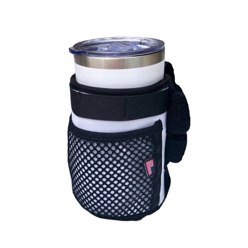 Insulated Neoprene E-Bike Drink and Phone Caddy - Universal Mount DH-NEO-WHT