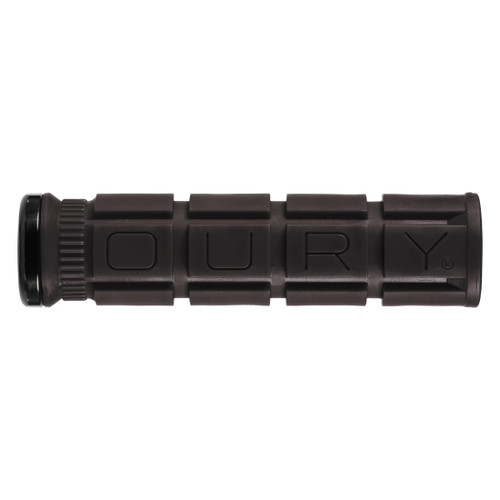 Oury V2 Single Lock-On Bike Grips 135mm, Vibration Absorbing Rubber, Black OSLOOG10