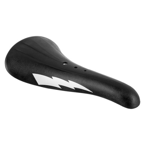 Se Bikes Blitz BMX Saddle - Steel Rails, Retro Style, Black/White 4302