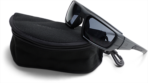 Bobster Mission Sunglasses - Matte Gray - Smoke Lens BMIS001