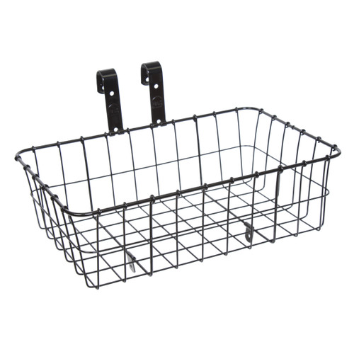 Wald 137 Steel Front Bicycle Basket - Durable Powder-Coated Handlebar Mount 137GB